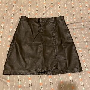 Black Leather Skirt